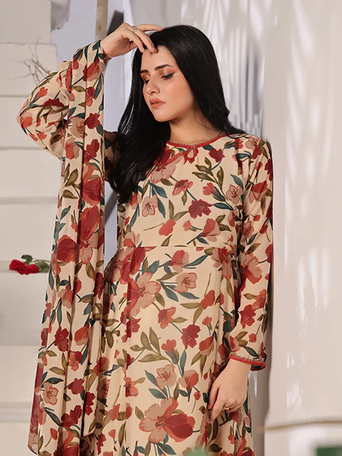 Calico flowers dress (FRT-74) - Image 4